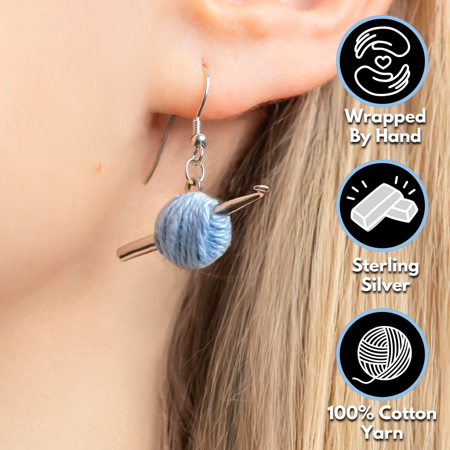 Everything Crochet™ Sterling Silver Earrings