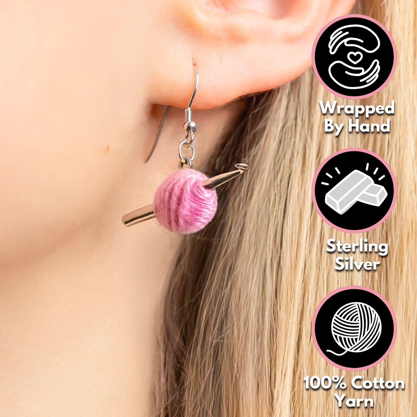 Everything Crochet™ Sterling Silver Earrings