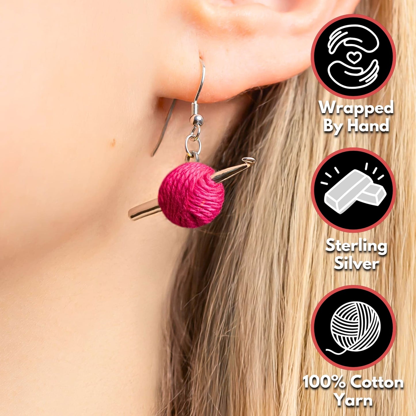Everything Crochet™ Sterling Silver Earrings