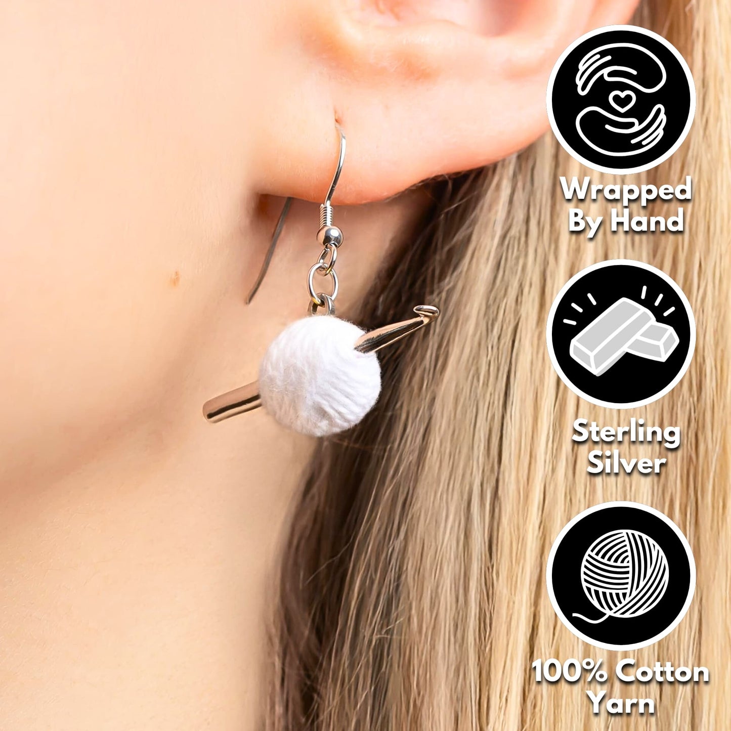 Everything Crochet™ Sterling Silver Earrings