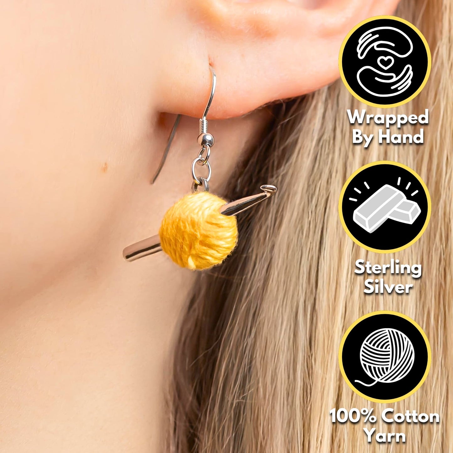 Everything Crochet™ Sterling Silver Earrings