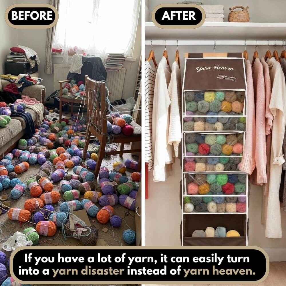 Yarn Heaven - All In One Crochet Storage Solution + Bonuses