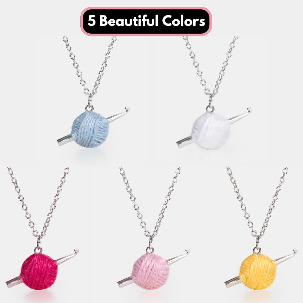 Sterling Silver Crochet Hook Necklace