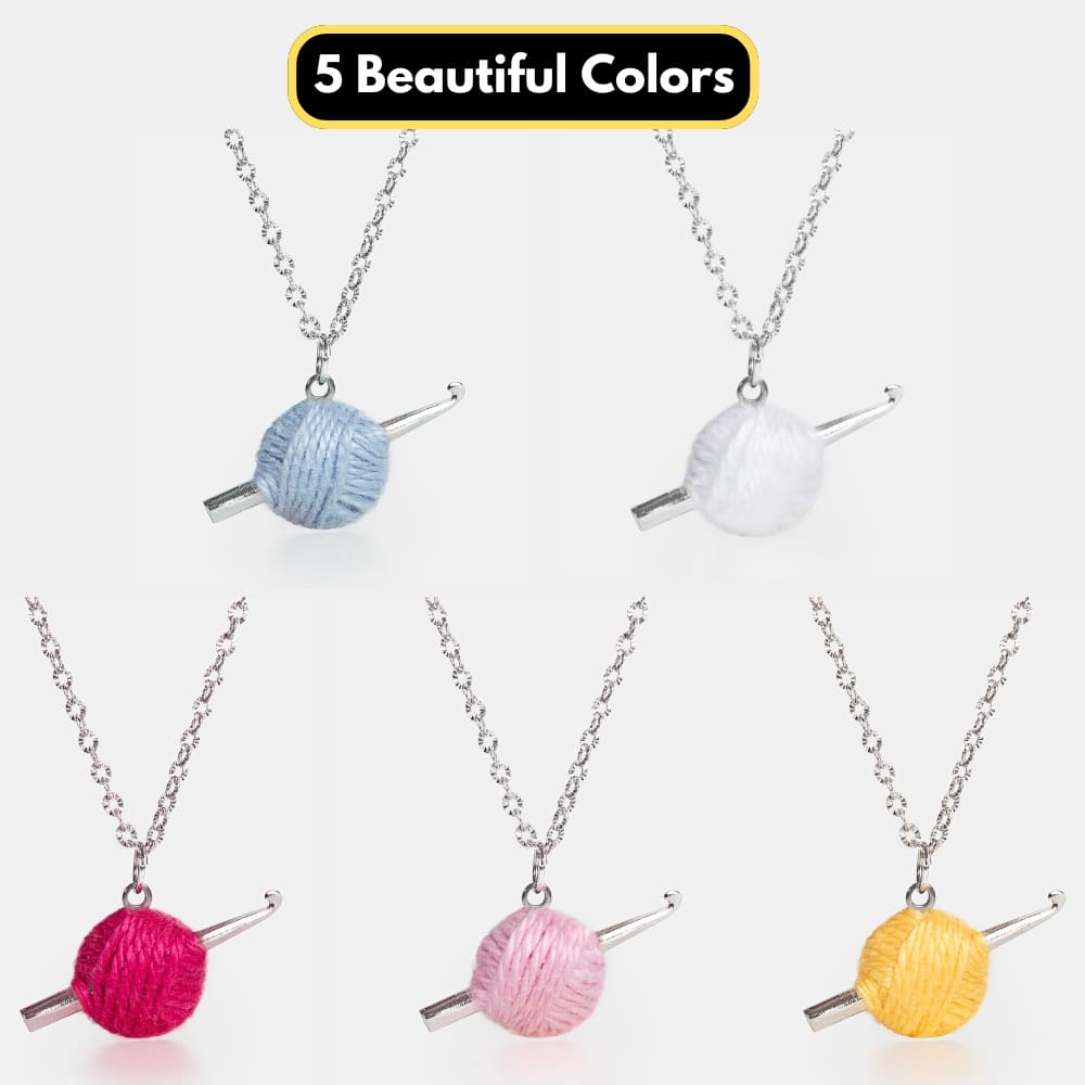 Sterling Silver Crochet Hook Necklace