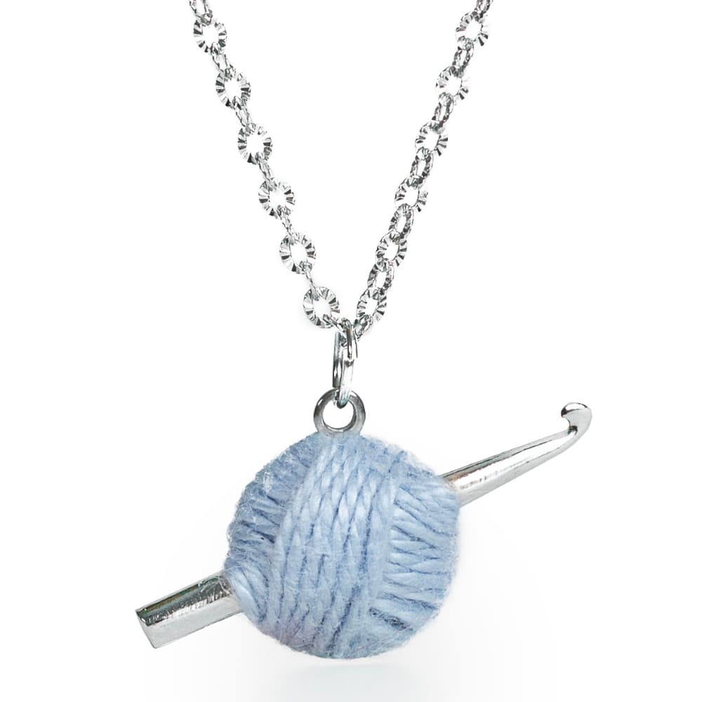 Sterling Silver Crochet Hook Necklace