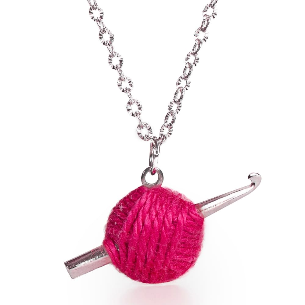 Sterling Silver Crochet Hook Necklace