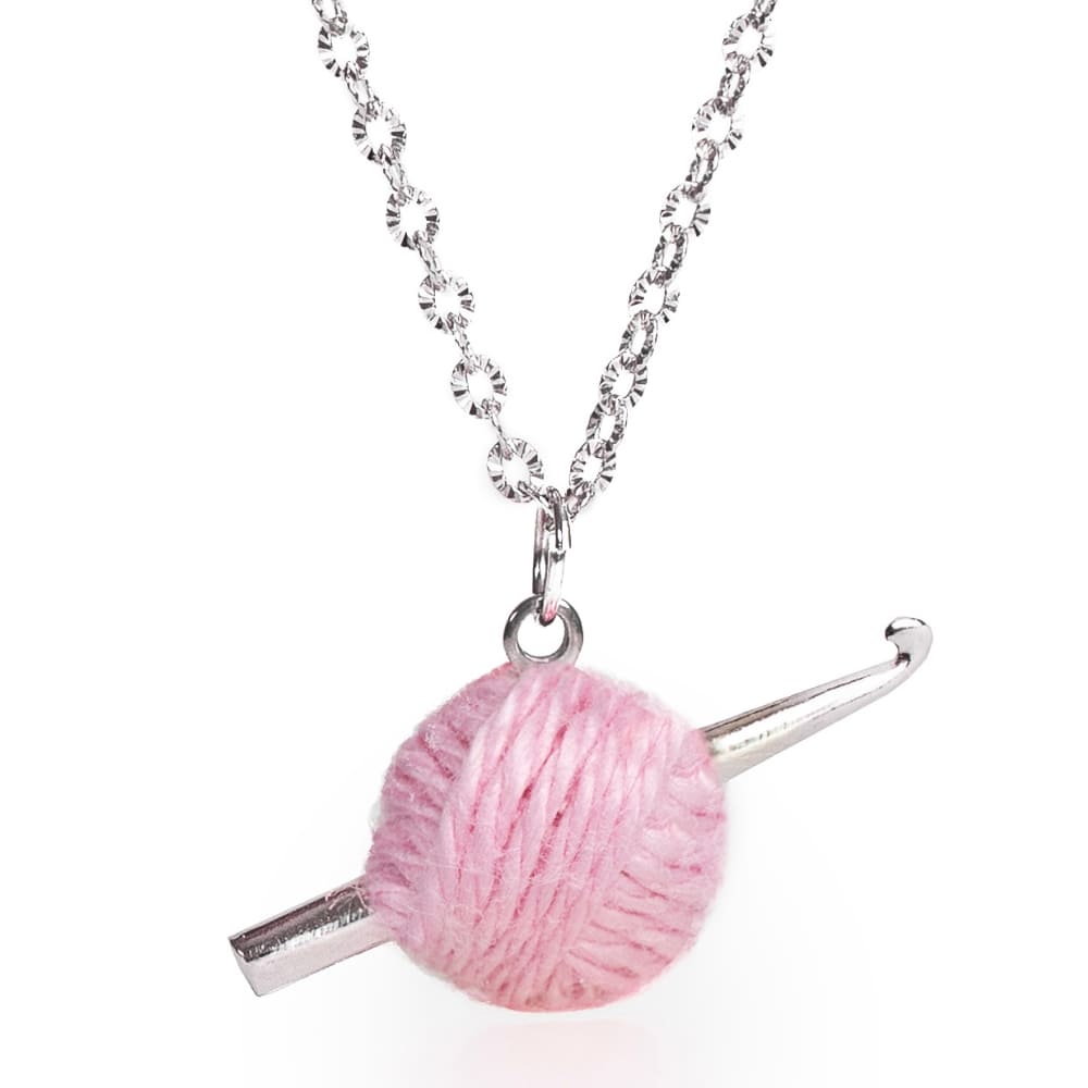 Sterling Silver Crochet Hook Necklace