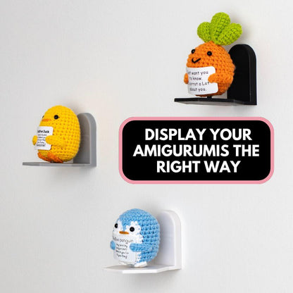 AmiFrame - Wall Display for Amigurumi Creations (Set of 3)