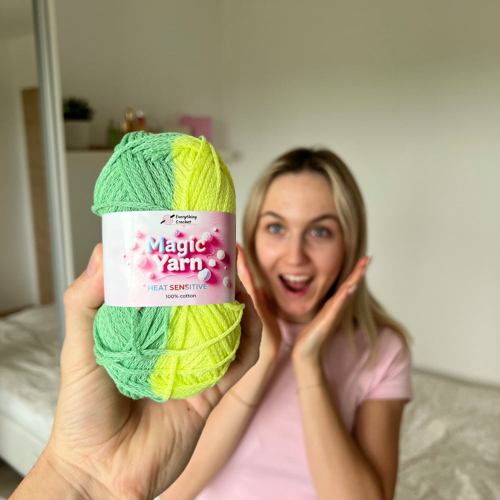 7 Magic Yarns & Crochet Set Bundle