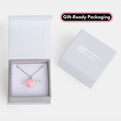 Sterling Silver Crochet Hook Necklace