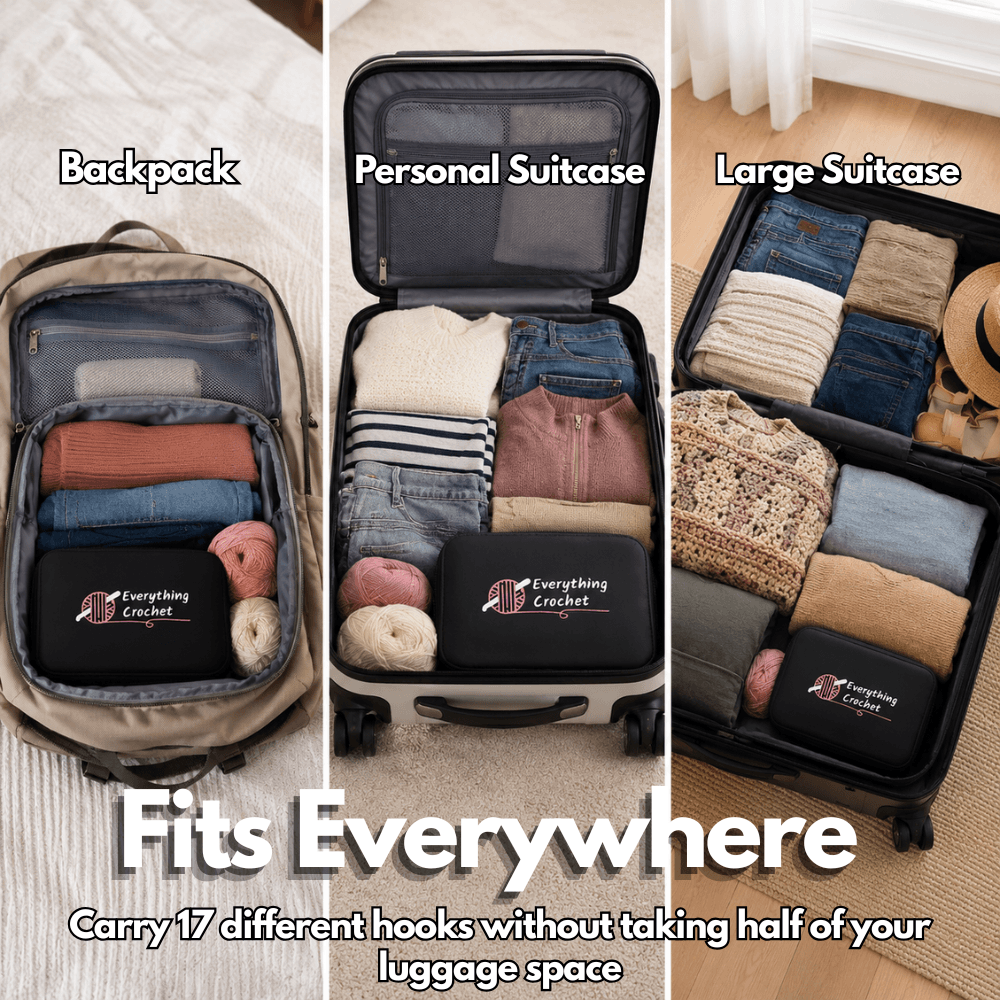 Travel Crochet Set - All in one hook solution while you’re on the go