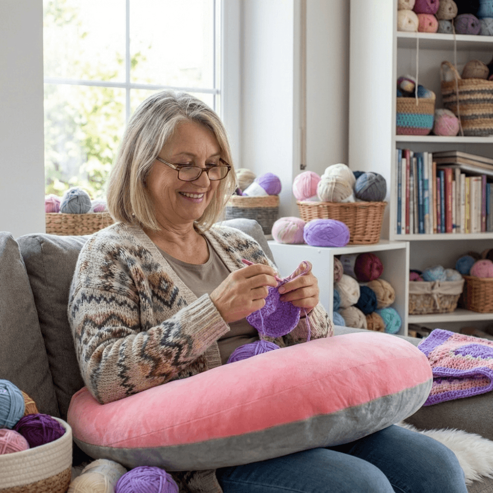 Pain Relief Posture Pillow for Crocheters – Everything Crochet