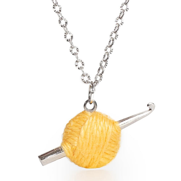 Sterling Silver Crochet Hook Necklace