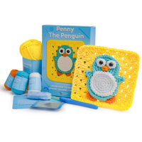 Penny The Penguin - Granny Square Crochet Kit