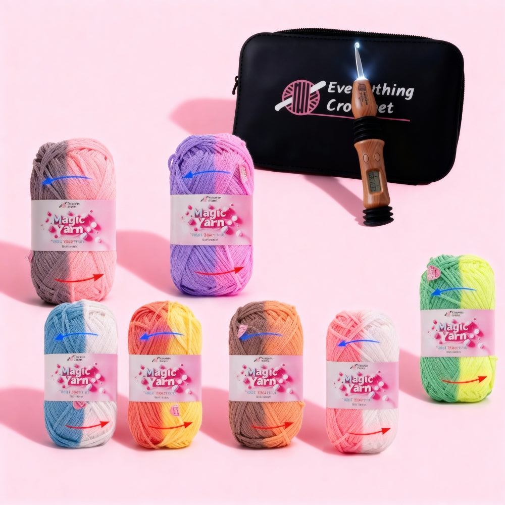 7 Magic Yarns & Crochet Set Bundle – Everything Crochet