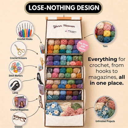Yarn Heaven - All In One Crochet Storage Solution + Bonuses