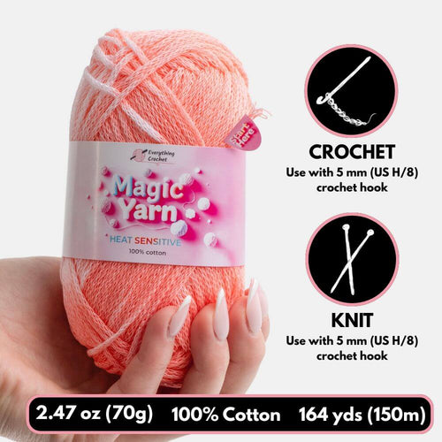 Magic Yarn - 100% Cotton Color Changing Yarn – Everything Crochet