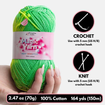 Magic Yarn - 100% Cotton Color Changing Yarn